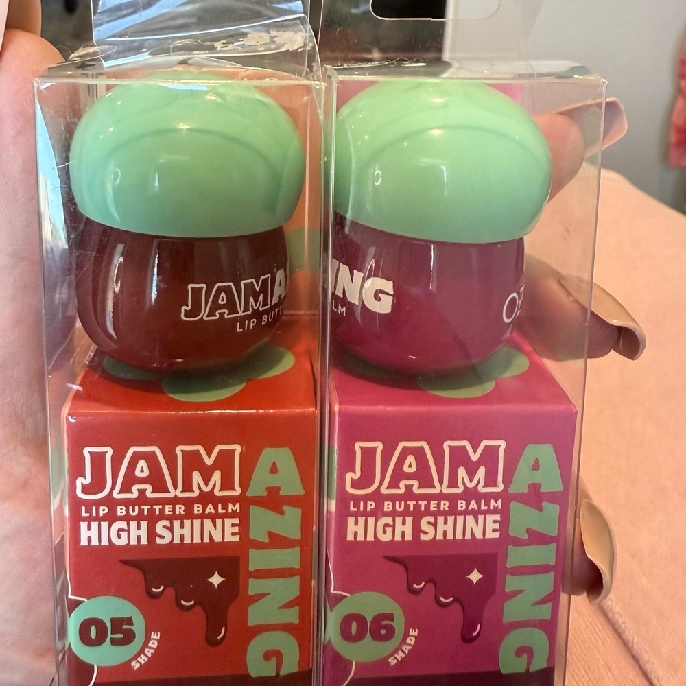 Jamazing! OZ Lab HIGH SHINE Lip Butter Balm Sugar‎ Plum & Pumpkin Spice Lot of 2